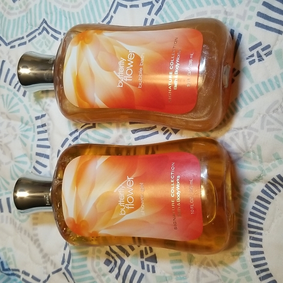 Bath & Body Works Bath & Body Bath Bodyworks Butterfly Flower Shower Gel Bubble Bath Set